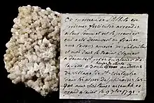Stilbite - Trouvée par Jean-Godefroy Schreiber en 1791 - Saint-Christophe-en-Oisans