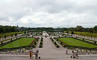 Jardin baroque du château de Drottningholm en 2011