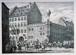 Maison rue du Dôme où logea Charles Quint en 1552 (Touchemolin).