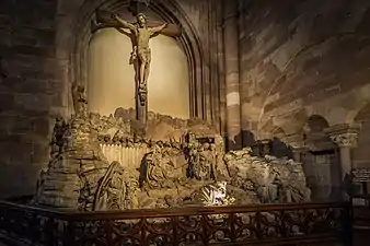 Le Mont des oliviers, situé au transept nord, 1498, Cathédrale de Stasbourg