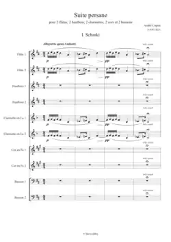 Début de la partition