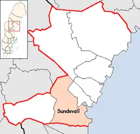 Localisation de Sundsvall