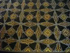 Château de Suscinio. Pavement de l'ancienne chapelle du château. XIVe&nbsp;siècle