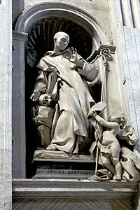 Saint Bruno (1744), Rome, basilique Saint-Pierre.