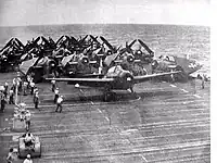 Grumman Avengers sur l'USS&nbsp;Hornet (1945)