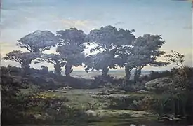 Les chênes de Kertrégonnec (1870), huile sur toile, musée des beaux-arts de Chartres.