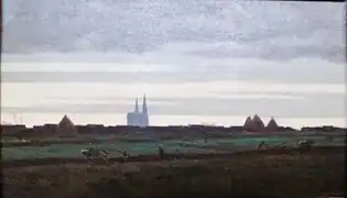 Scène de labours en Beauce, huile sur toile, musée des beaux-arts de Chartres.