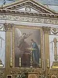 Tableau du maître-autel, L'Annonciation de Joseph-Marie Vien.