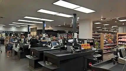 Caisse avant la fermeture du soir en 2016.