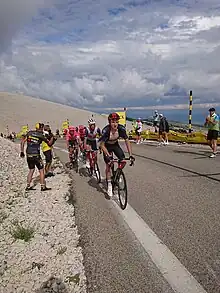 Tao Geoghegan Hart au Mont Ventoux lors du Tour de France 2021