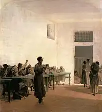 La Salle des agités de l'hospice San Bonifacio (1865),Venise, Ca' Pesaro.