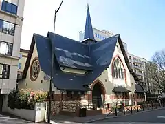 Levallois-Perret - Vue du temple réformé de la Petite Étoile.
