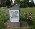Le monument du 70e&nbsp;anniversaire à Tergnier : Vouël.