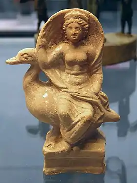 Aphrodite chevauchant une oie. IIIe&nbsp;siècle&nbsp;av. J.-C.