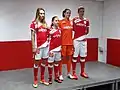 Présentation de la section féminine du Royal Standard de Liège 2013-2014, Tessa Wullaert à gauche