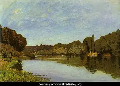 La Seine à Bougival, 1872-1873,  musée d'Orsay.