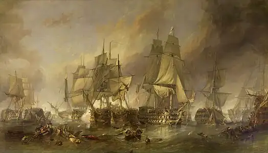 La Bataille de Trafalgar, vers 1836National Maritime Museum
