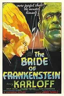 affiche du film La fiancée de Frankenstein