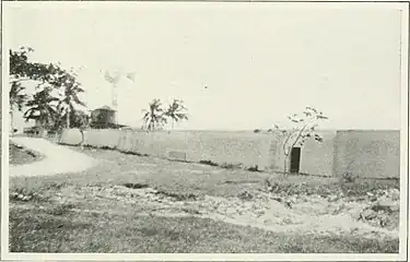 Fondations du téléscope (observatoire) en cours de construction sur les collines de Monserrate