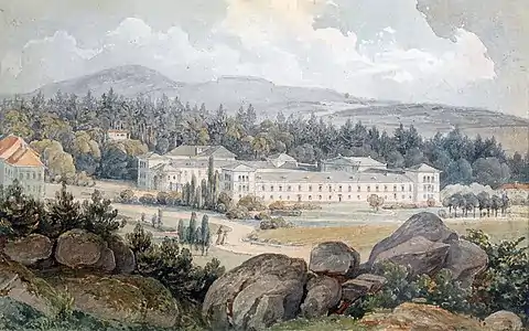 Bad Königswart en 1875, par Thomas Ender.