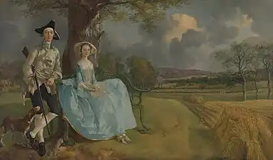 Les Époux Andrews, par Thomas Gainsborough vers 1750.