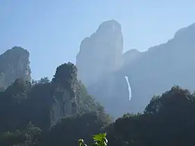 Vue du mont Tianmen.
