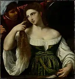 Titien, Jeune femme à sa toilette.