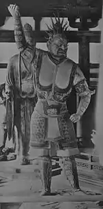 Niō en laque sèche creuse du Hokke-dō (VIIIe&nbsp;siècle).