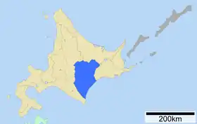 Localisation de Sous-préfecture de Tokachi