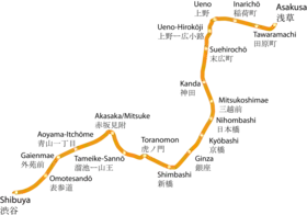 Voir la carte de la ligne.