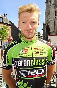 Robin Stenuit lors du Tour du Limbourg 2015 à Tongres.