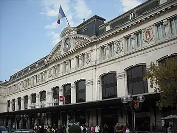 Détail de la façade principale en 2009.