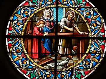 La sainte famille dans l'atelier de saint Joseph