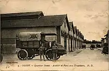 Tracteur Latil TAR du 186e RALT au quartier Junot.