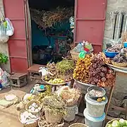 Ingrédients pour la médecine traditionnelle.
