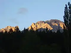 L'alpenglow sur le Monte Cristallo.