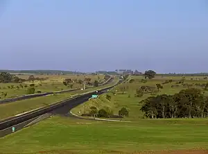 Échangeur Cloverleaf sur l'autoroute Castelo Branco