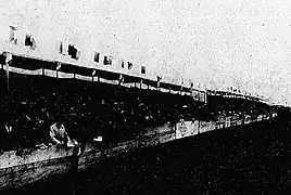 Tribune du Grand Prix d'Oranie (Algérie, 1930).