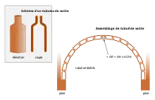 Schéma de tubuli de voûte isolés et assemblés