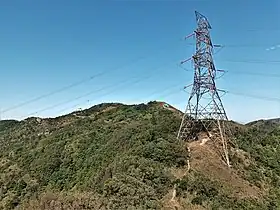 Vue de Tung Shan, avec Tate's Cairn sur la gauche.
