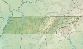 Voir sur la carte topographique du Tennessee