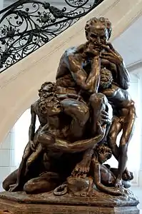 Jean-Baptiste Carpeaux, Ugolin entouré de ses quatre enfants (vers 1862), plâtre patiné, Paris, Petit Palais.