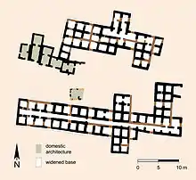 Plan des « greniers » d'Umm Dabaghiyah, Irak.