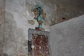 L'une des fresques que l'on peut trouver sur les murs de l'église.