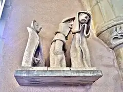 Quatorziéme station du chemin de croix de Gabriel Saury.