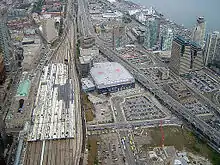 Vue aérienne du Centre