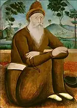 Peintre inconnu – portrait de Dervish Sultan Bayazid, XIXe&nbsp;siècle