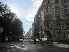 Uudenmaankatu vue d'Ouest en Est