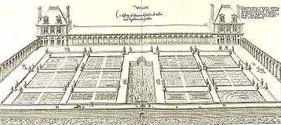 Jardin avec sa galerie.