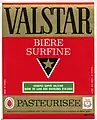 Étiquette de bière Valstar rouge (100 cl)